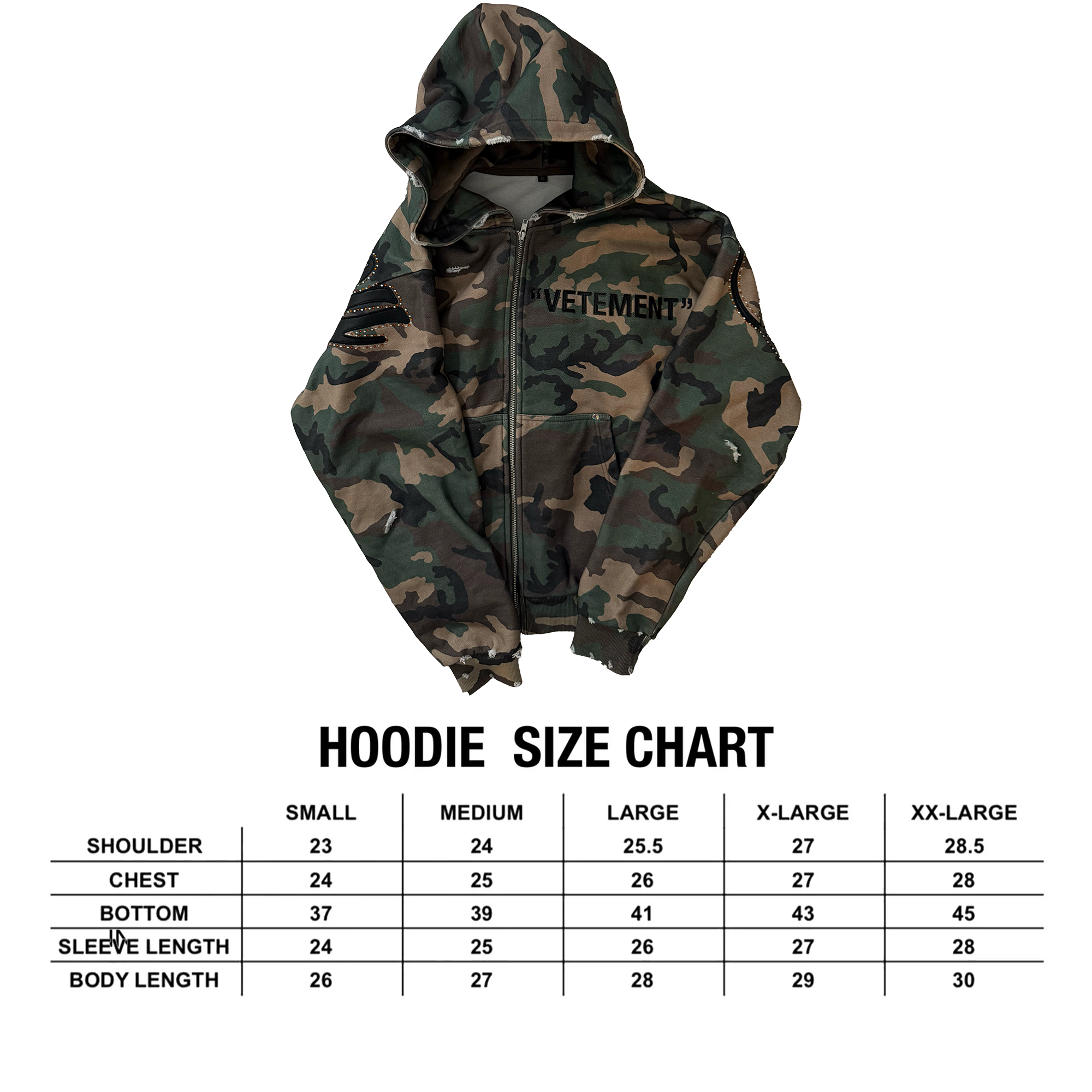 "VETEMENT" Camo Hoodie
